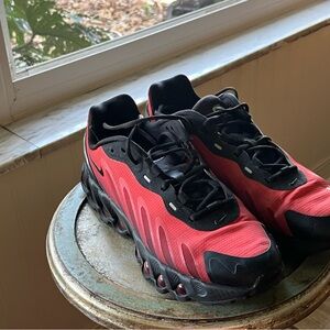 Nike Kids Red and Black Athletic Shoes